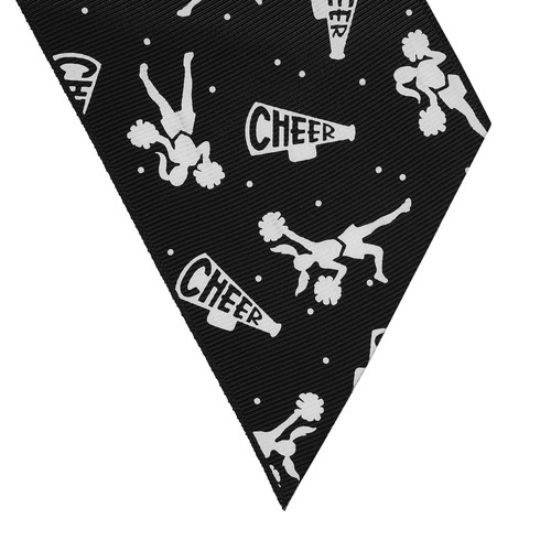 20 Pack 8 Inch Cheer Bows for Cheerleaders, Elastic Ponytail Holders, Black - Bild 8 von 8