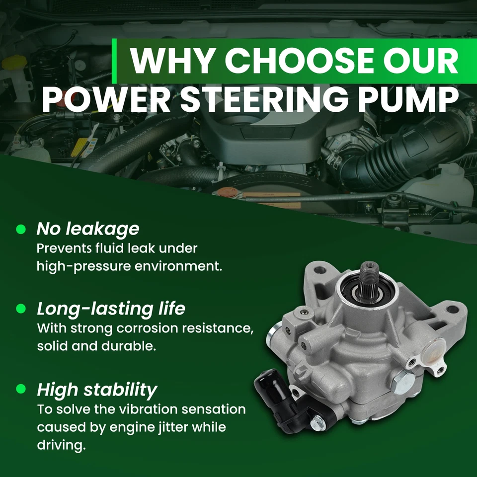 Bomba de dirección asistida apta para elemento Acura TSX RDX RSX Honda Accord CR-V Foto 3 de 4