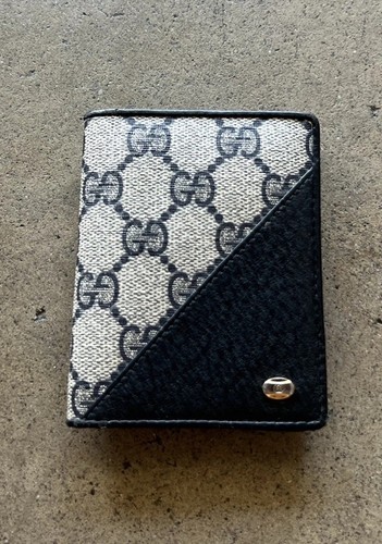 Vintage Authentic Gucci Card Holder Double Pocket Slot Light Weight Wallet - Bild 2 von 18