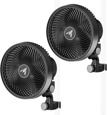AC Infinity CLOUDRAY S9 2-Pack, Grow Tent Clip Fan 9  with Redesigned Long-Life 