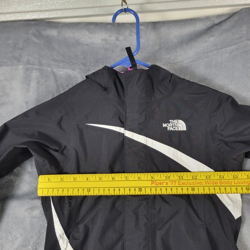 The North Face Jacket Youth Girls Size XS(6) Black Double Zip Hooded Lined - Picture 15 of 20