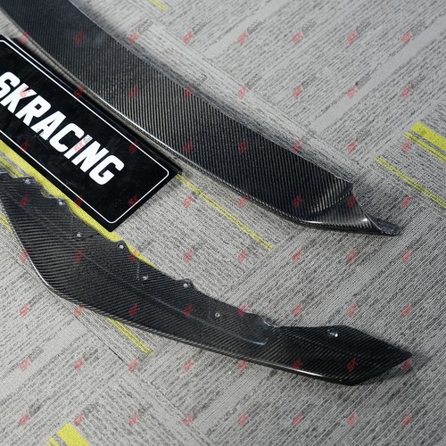 Forged/Carbon Fiber Front Bumper Lower Lip Spoiler Fit Jaguar F-Type 2017-2020 - Picture 17 of 27