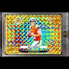 Bo Nix RARE ROOKIE RC GOLD REFRACTOR INVESTMENT CARD SSP PANNI BRONCOS MINT