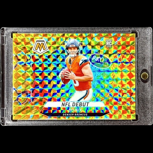 Bo Nix Rookie RC Gold Refractor SSP Panni Broncos Mint