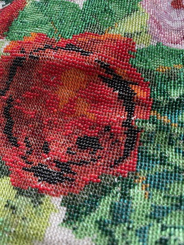 Beautiful Antique Victorian Beaded Purse With Accessories Fringe Mirror Bag - Picture 2 of 10