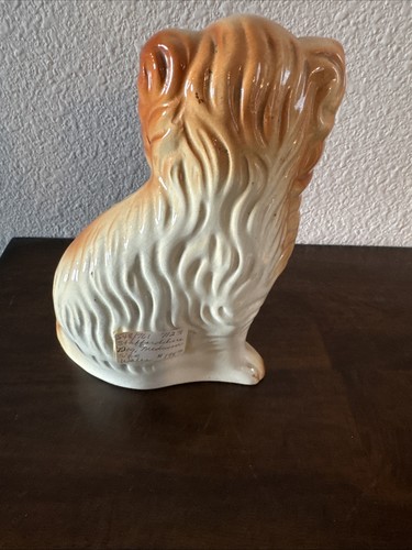Statuina porcellana Staffordshire Spaniel Mantle Dog 7,5" vintage - Foto 4 di 9