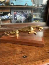Jaguar Car Mascot - JAGUAR Bonnet Mascot - Jaguar Leaper Mascot - VG Cond