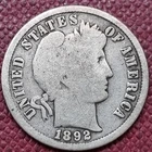 1892 S Barber Dime 10c Nicely Circulated #98723