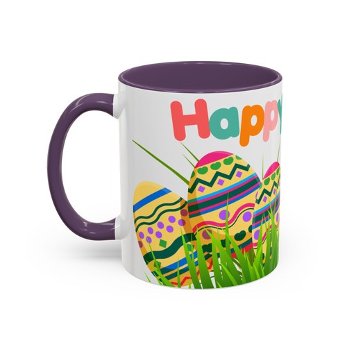 Bunter Osterakzent Kaffeebecher, Frühlingsdeko, Weihnachtsgeschenk, Teetasse, festlich - Bild 28 von 33