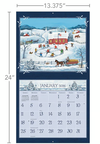 Calendario de pared Lang Folk Art™ 2026 de Mary Singleton - Imagen 4 de 5