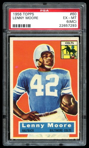 1956 Topps #60 Lenny Moore PSA 6 EX-MT (MC) Rookie Card RC - Picture 1 of 2