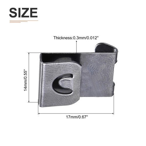 17x14x0.3mm Photo Frames Hanger Hooks S-shaped 300Pcs - Black - Picture 2 of 6
