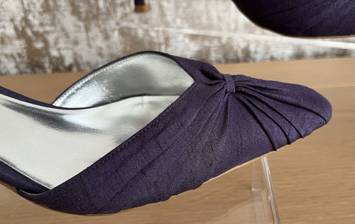 Jacques Vert Bramble Range D'Orsay Pumps Größe 7 passende Tasche & Fascinator - Bild 6 von 24