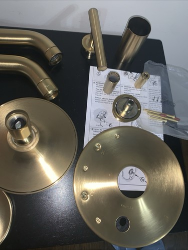 KOHLER T14420-4-2MB Purist RiteTemp Bad/Dusche Blende Hebel Messing gebürstet modern - Bild 3 von 10