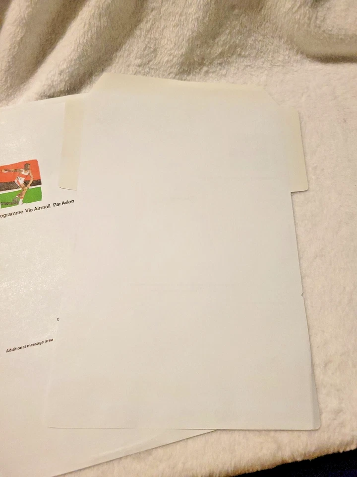 2 - US Scott #UC52 Aerogramme Envelopes (22 Cent - Olympics - 1980) Unfolded - Image 4 of 4