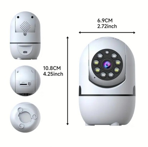 2pcs Indoor Surveillance Camera Wireless For Home Security, 2.4WiFi, tilt camera - Picture 6 of 7