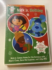 Nick Jr Holiday DVD 2002 Dora the Explorer Blues Clues Little Bill RARE OOP Work