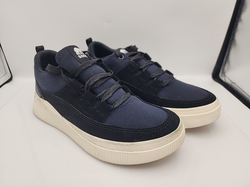 Gr. 7,5 Sorel Out N About IV Damen-Sneaker schwarz/marine wasserdicht anprobiert - Bild 1 von 9