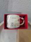 Starbucks Florida FL Coffee Mug Christmas Ornament You are here White Gold 2 Oz