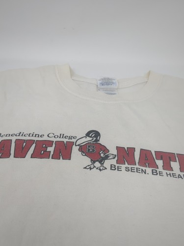 Benedictine College Raven Nation Be Seen Not Heard Rare VTG T-Shirt Size Medium - Picture 7 of 11