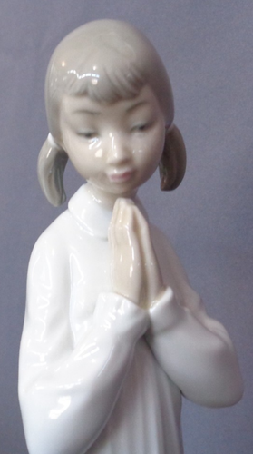 Lladro Lehre zu beten 4779 Mädchen Junge Kinder Lernen Vintage nicht mehr produziert 8,5 Zoll - Bild 7 von 9