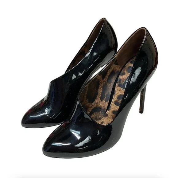 Dolce & Gabbana Negro Charolte Vernice Tacones Talla 8.5, EU 38.5 Foto 4 de 4