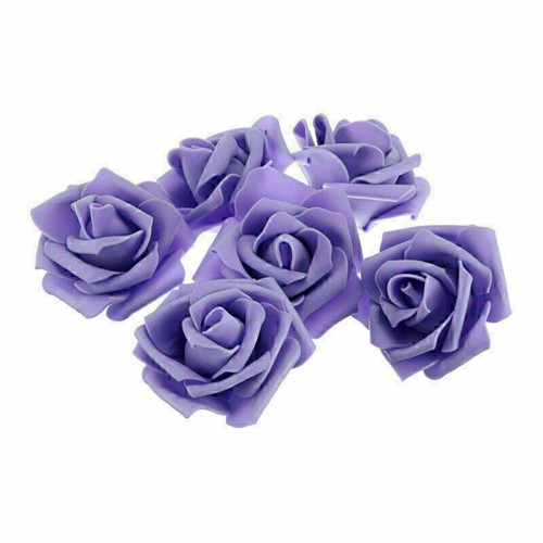 50Pcs Large 7CM Artificial Flowers Foam Rose Heads Wedding Party Decor Bouque ! - Picture 24 of 29