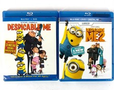 Despicable Me 1  2 Blu-ray DVD Combo Family Animated Comedy Steve Carell READ