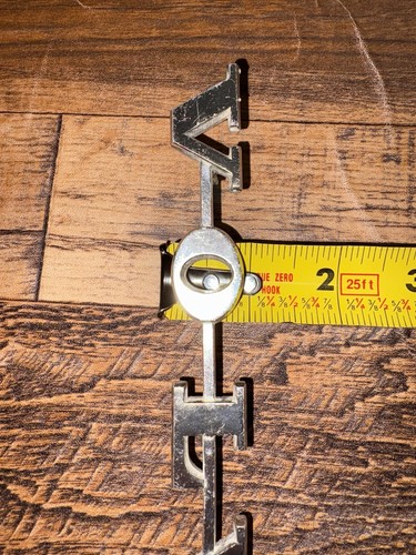 Vintage Volvo Verkleidung Schriftzug Schriftzug 8" Zoll breit Emblem Abzeichen Logo Metall - Bild 3 von 7