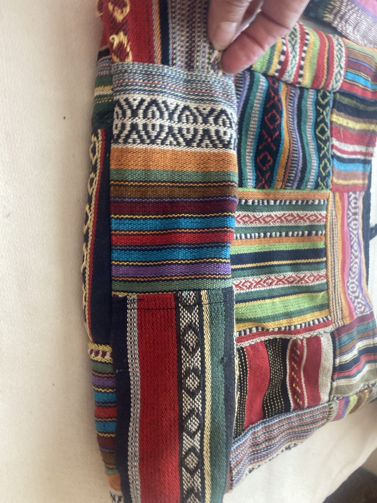 Patchwork PURSE Nepal Patchwork Hippie Boho Pocke… - image 7