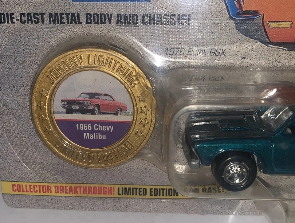 Chevy Malibu 1966 Johnny Lightning Muscle Cars verde/edición limitada 20000 EE. UU. Foto 2 de 4