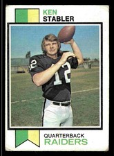 1973 Topps Ken Stabler (HOF RC) #487 - Oakland Raiders