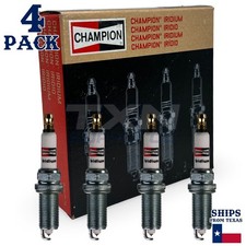 4 Pack Champion Iridium Spark Plugs for 1990-1994 Nissan D21 2.4L L4