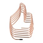 1 stück einstellbar Buchungsbuch-Buchend-Halter Thumb-Form-Buch-Rack (Roségold)