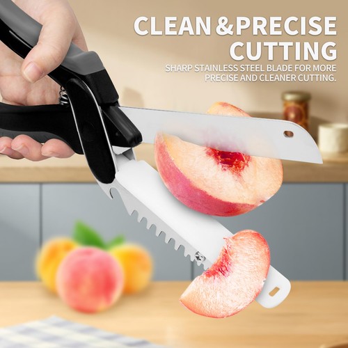 Kitchen scissors for food-Cutting Board Scissors for vegetable,4-in-1 Vegetab... - Imagen 6 de 7