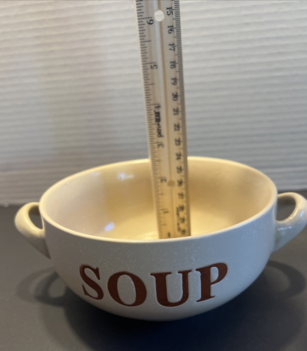 Genmart Mulberry Home Collection Soup Bowls ~ Double Handles Set of 2 Tan - Bild 19 von 19
