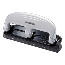 Office EZ Squeeze 3-Hole Punch, 20 Sheet Capacity, Reduced Effort, No Jam Techno