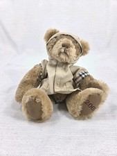 Burberry Fragrance Teddy Bear Plush 2007 Nova Check Tan Coat 12"