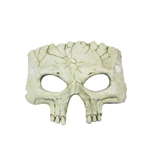 Half Face Halloween Skull Mask PU Foaming Skeleton Mask Halloween Mask Men - Picture 9 of 14