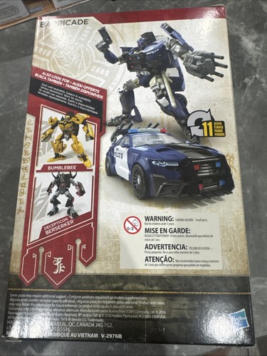 * Transformers BARRICADE (Premier Edition * Last Knight * Hasbro) * NEW! MINT! - Picture 2 of 2