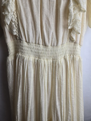 Mia Joy Joyfolie Diana Dress Cream Prairie Peasant Dress Size 14 - Picture 9 of 16