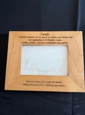 FAMILY HOME IS FOREVER WOODEN FOTO FRAME - 4 X 6