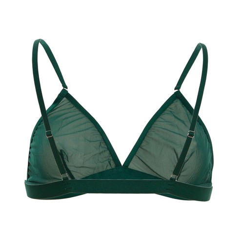 Reggiseno donna velato trasparente triangolo bralette intimo sexy LC6594 - Foto 4 di 14