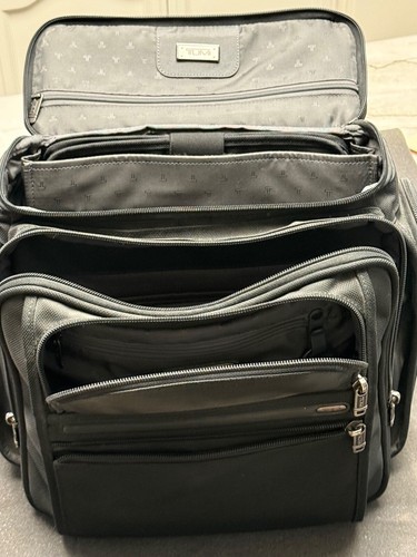 TUMI Business Class Backpack, Black Ballistic, Protective Laptop Sleeve + Extras - Picture 2 of 9