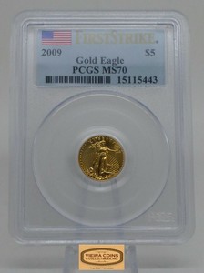 2009-American-Gold-Eagle-5-PCGS-MS70-FIRST-STRIKE-1-10-oz-Gold-16042MG