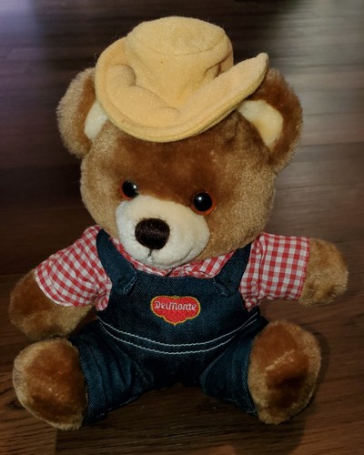 CLEARANCE - 1985 Del Monte Brawny Bear Country Yumkins Plush Teddy Advrt Logo - Picture 1 of 2