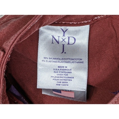 Pantalones rojos rústicos reflectantes con bolsillos talla 0 NYDJ para mujer - Imagen 5 de 11