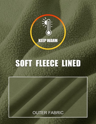 Men's Full-Zip Hoodie Long Sleeve Sweat Jacket Warm Fuzzy Coat Hooded Sweatshirt - Picture 59 of 152