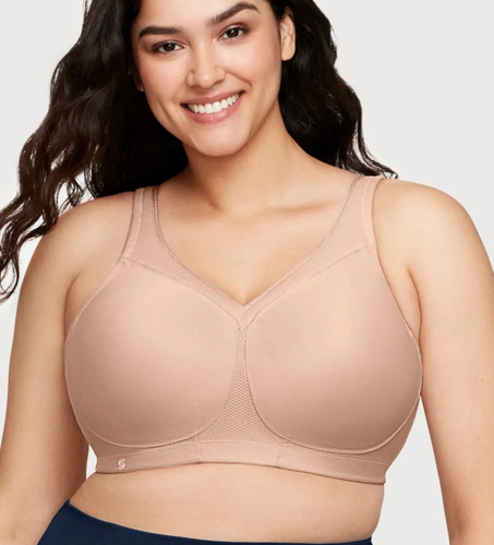 Glamorise Sport 36C vielseitiger Sport-BH mit mittlerem Halt ohne Bügel 1006 Cafe - Bild 1 von 6