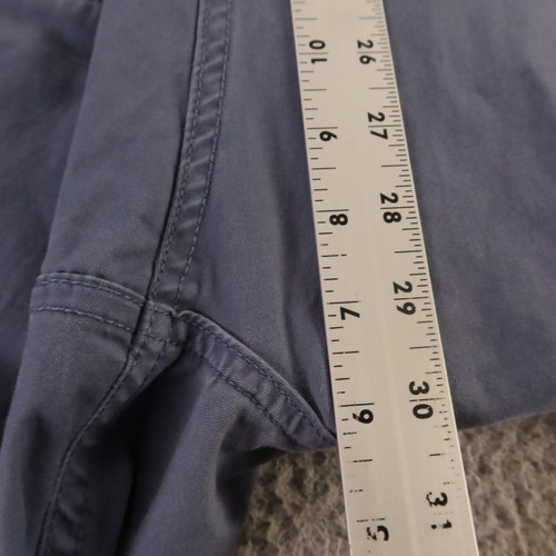 Ben Sherman Pants Mens 33 Blue Cotton Stretch Chino Slim Fit 33x32 - Picture 9 of 9